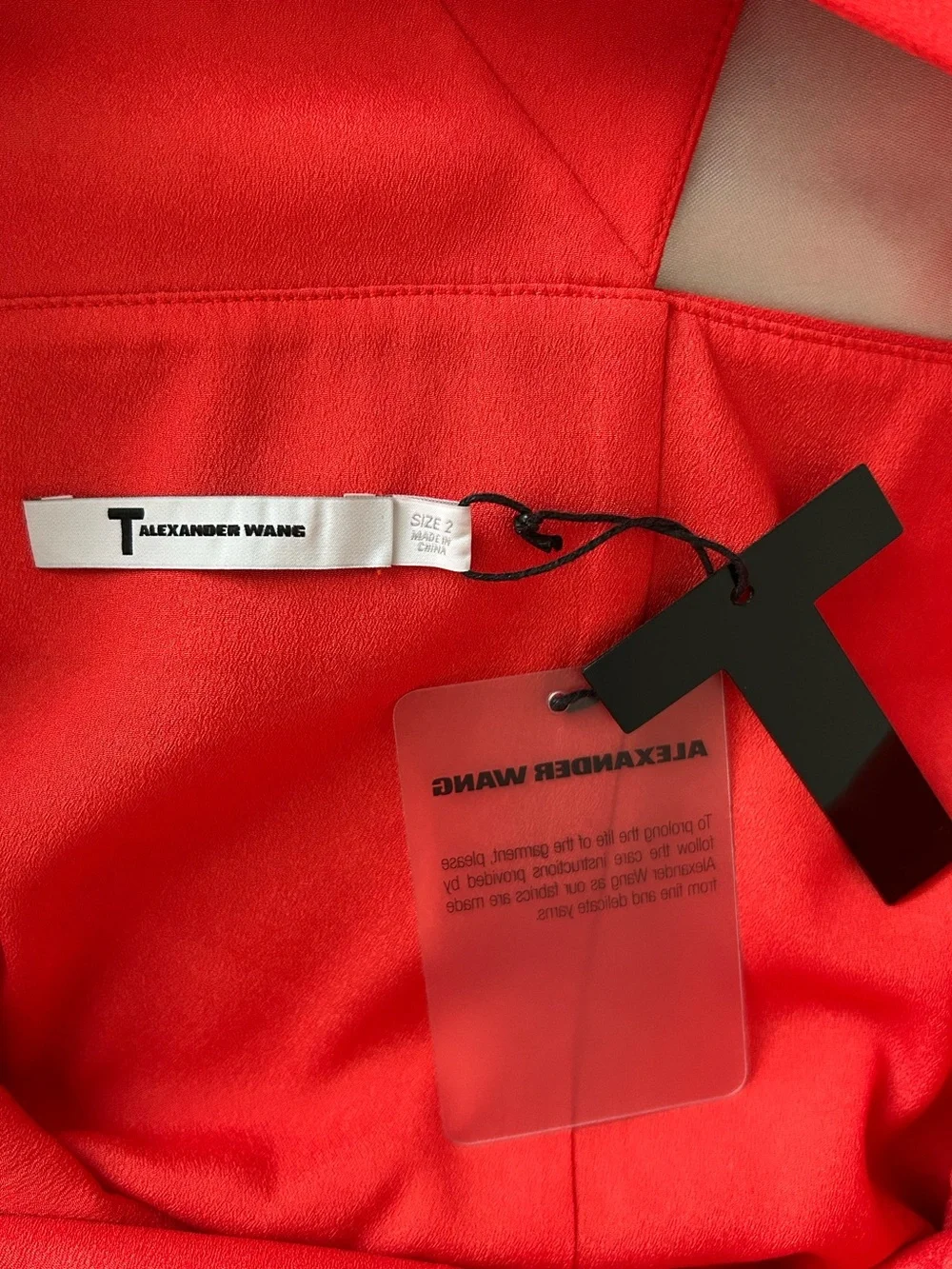 Alexander Wang Bright Red Sleeveless Dress New With Tag - Picture 2 of 13